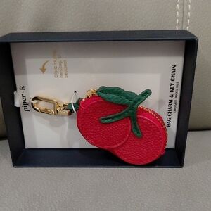 PIPER K Cherries Bag Charm/Coin Purse